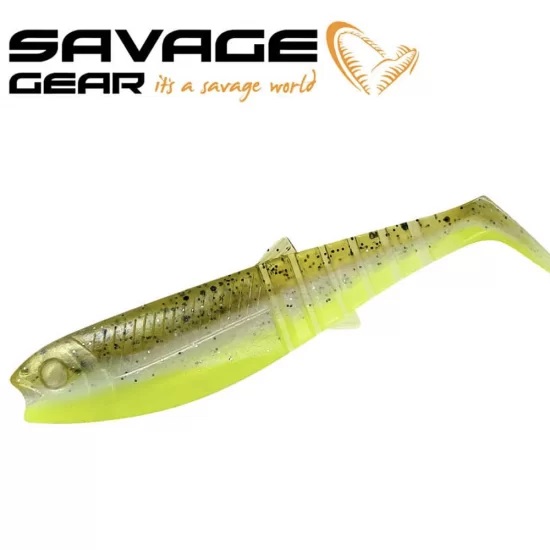 SG Cannibal Shad 10cm Green Pearl Yellow 1kom